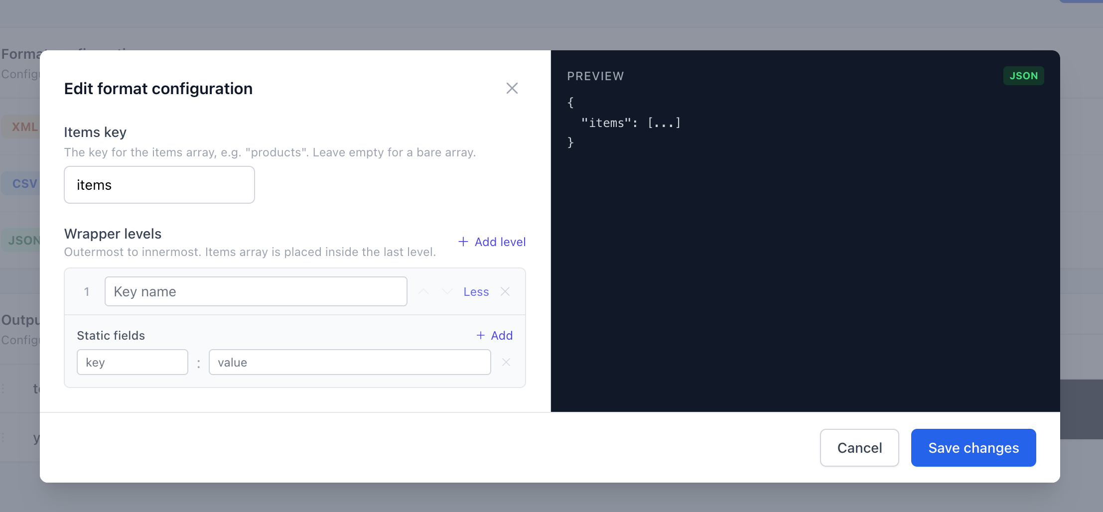 JSON Configuration