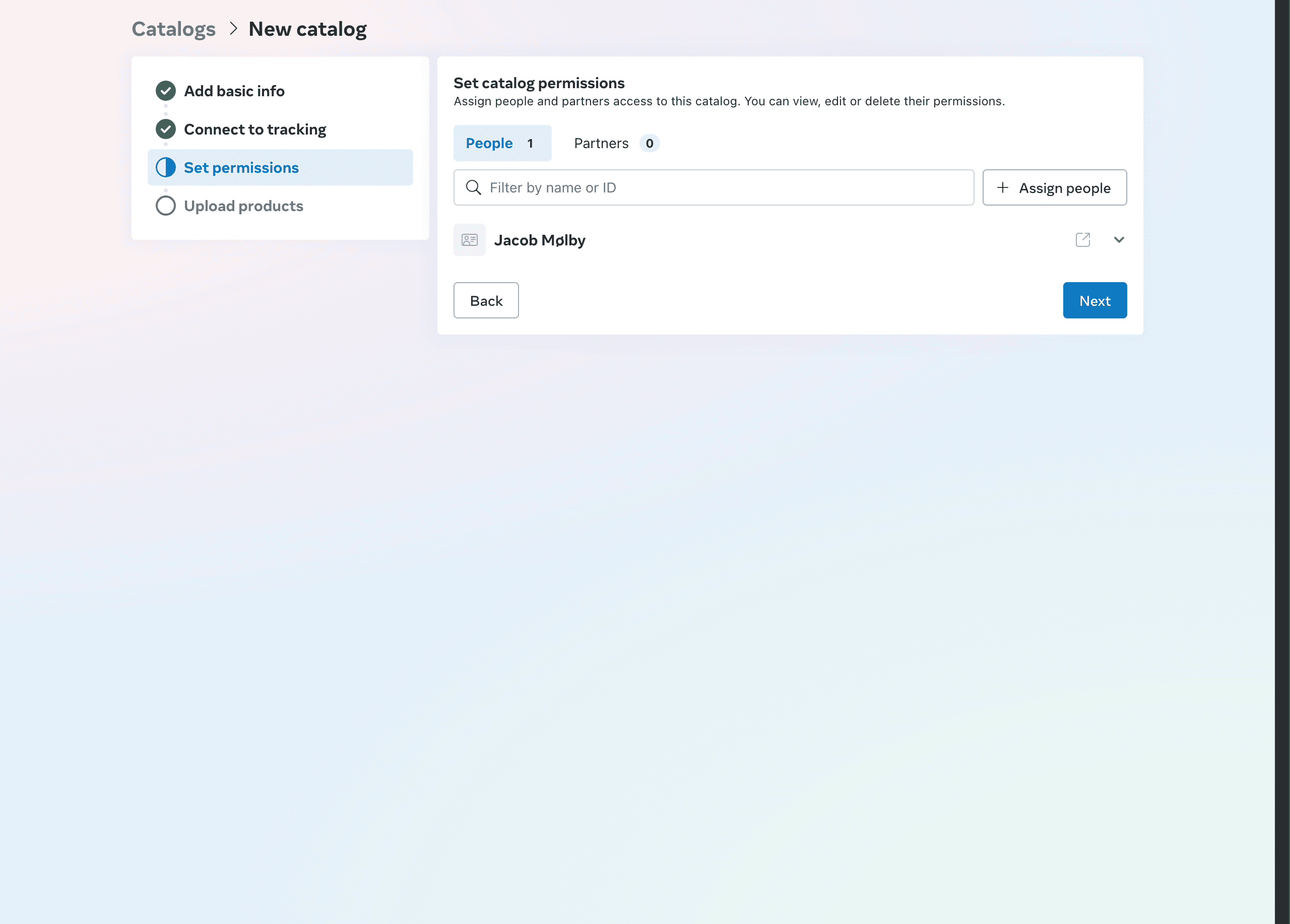 Who can access the catalog