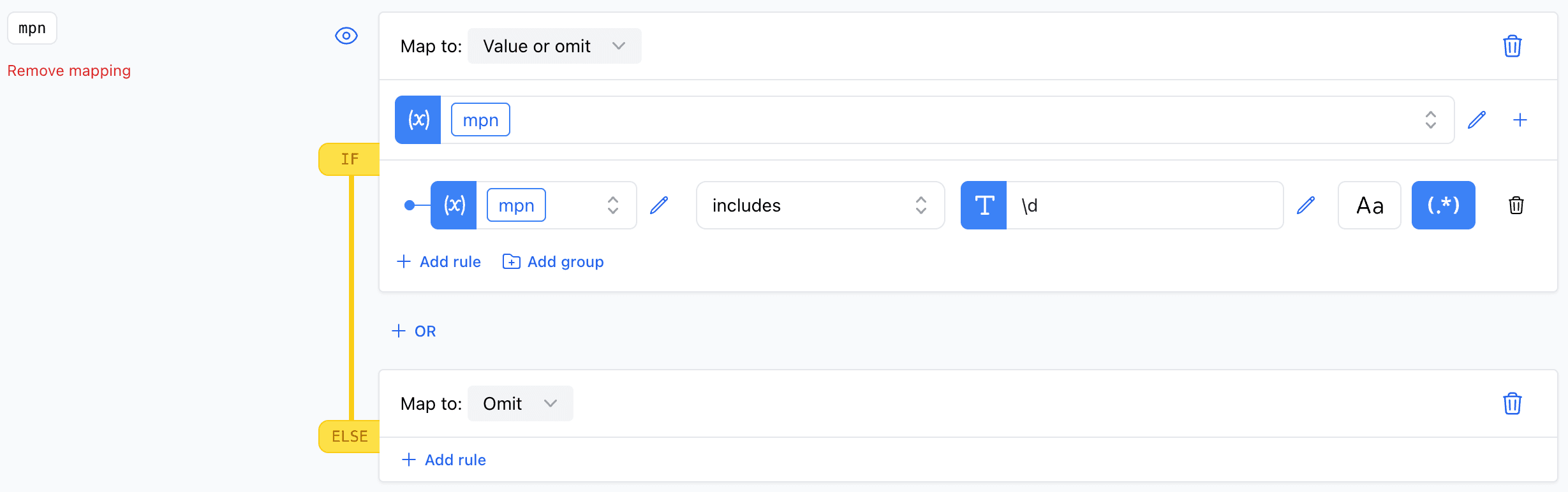 Includes Rule Regex Example